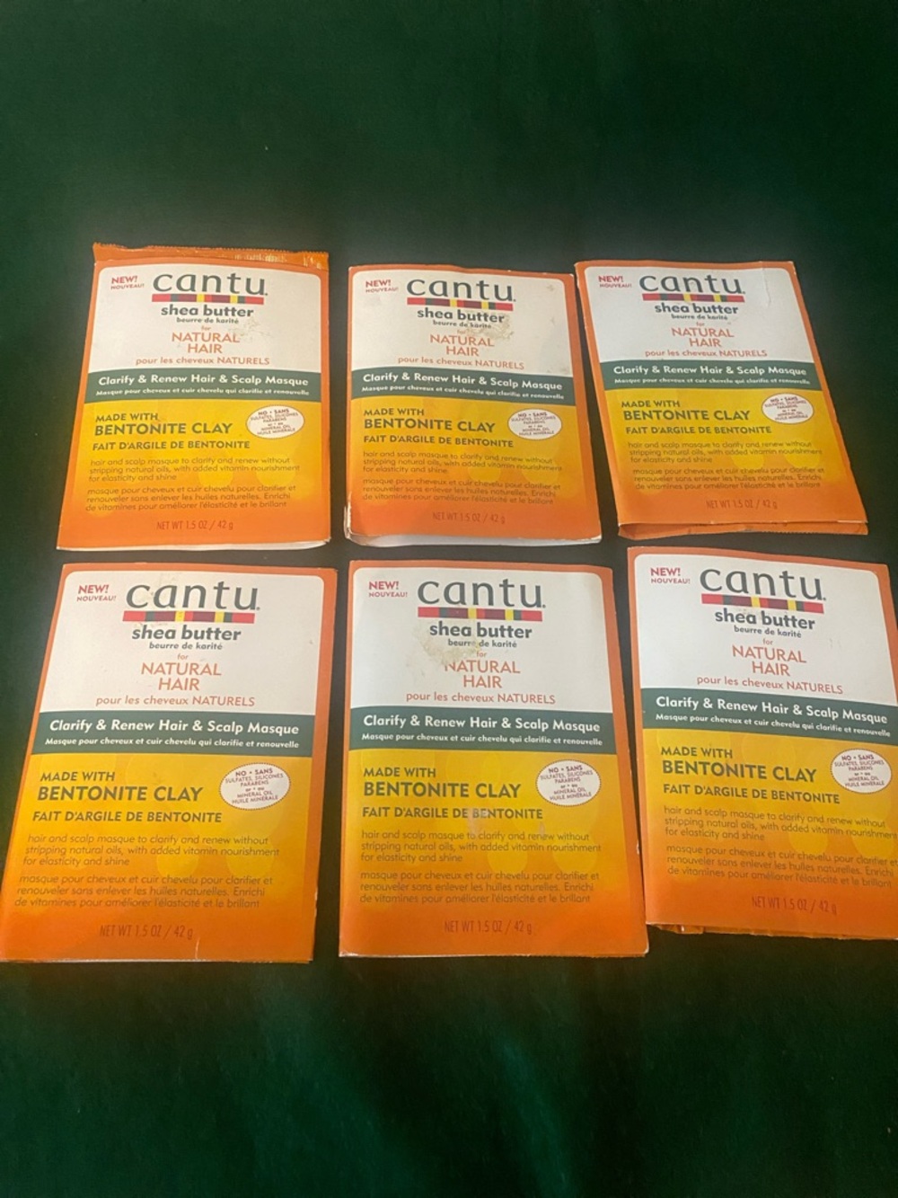 Cantu Shea Butter Bentonite Clay Hair & Scalp Masque - (1.5oz x6pc)